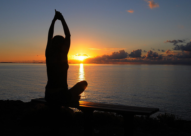 Kenya, Yoga Sunset