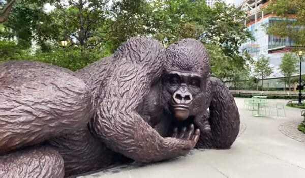 Gorilla Sculpture At Hudson Yards
